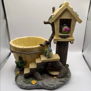 Totoro Themed Yellow Resin Planter and Figurine Home Bath Accent